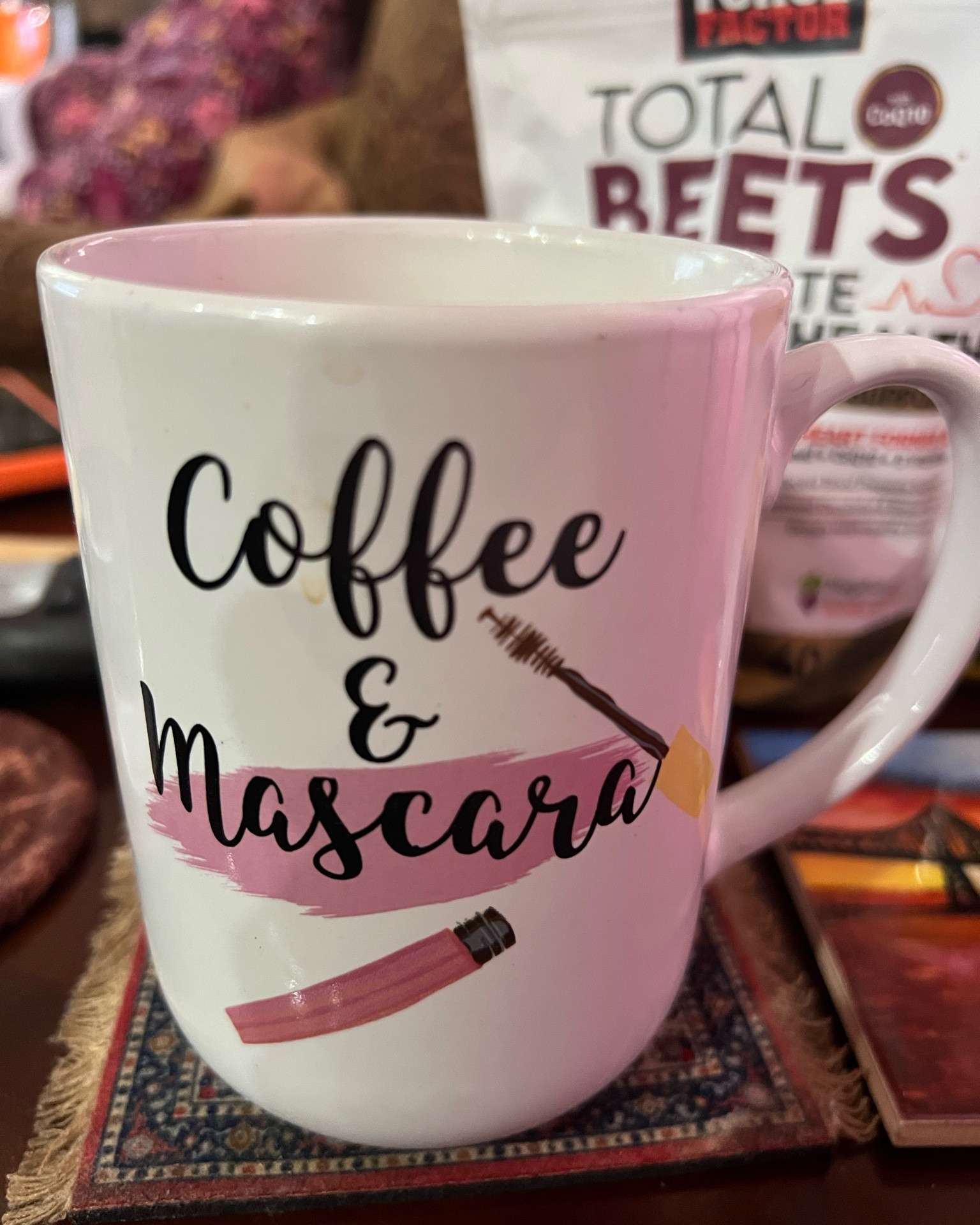 I love this Coffee & Mascara 👁️ coffee ☕️ mug ☕️ I had a nice cup of Don Francisco Kona Medium Roast Coffee ☕️

#LTKdayinmylife #LTKstorytime #LTKmorningroutine