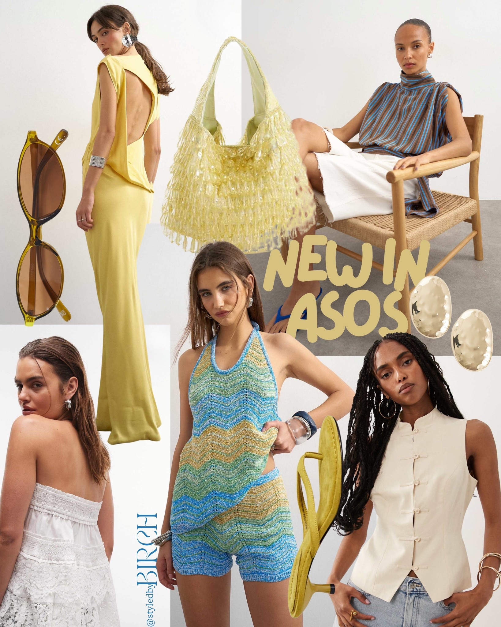 There are so many beautiful summer pieces out right now and ASOS is absolutely killing it 💛

The yellow maxi, that fringe bag, the knit playsuit… I honestly cannot pick a favourite. Summer dressing just got a whole lot more fun.

#ootd #outfitinspo #asos #newincollection #summerstyle

Tags 🏷️
Yellow sleeveless backless maxi dress, cream fringe shoulder bag, multicolour knit halter playsuit, blue stripe knitted vest, cream button through vest, brown oval sunglasses, cream woven bag

#LTKsummer #LTKstyletip #LTKeurope