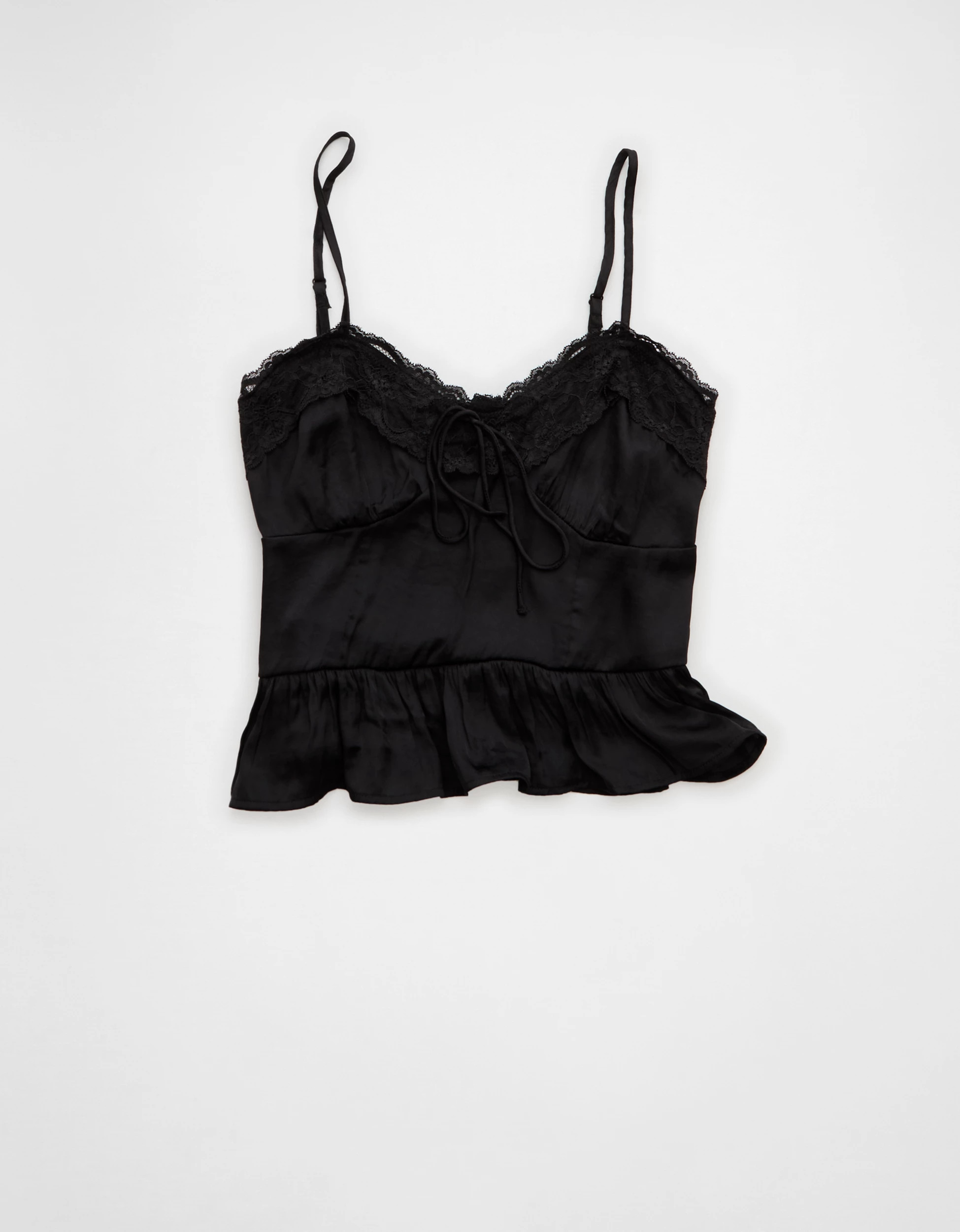 AE Satin Peplum Tank Top | American Eagle Outfitters (US & CA)