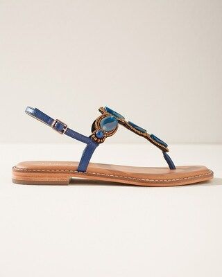 Beaded T-strap Sandals | Chico's