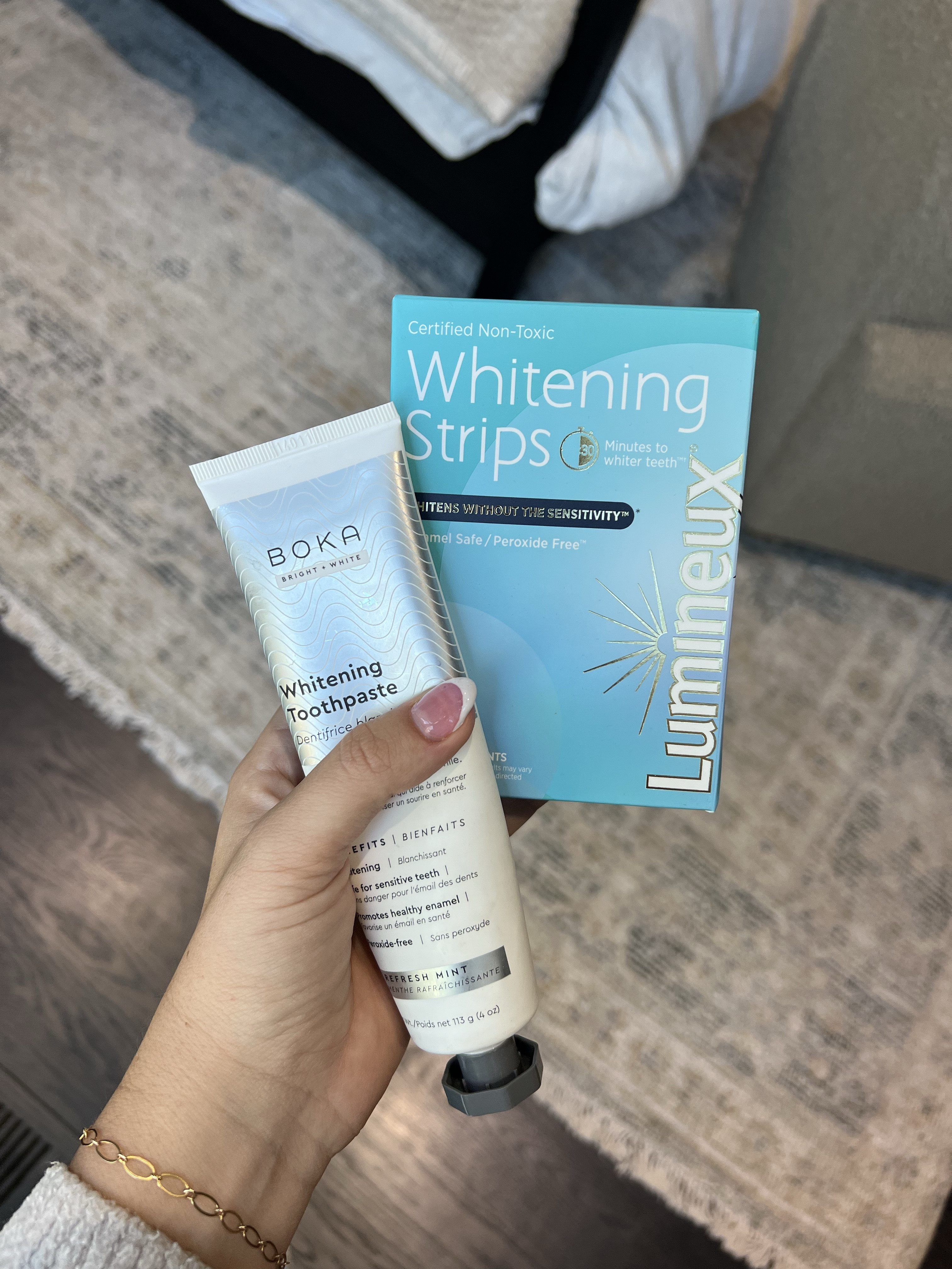 Currently using!! 

lumineux, teeth whitener, tooth whitener, boka toothpaste, toothpaste, beauty finds, beauty sale, wellness, amazon, amazon deals, Caleigh Hardy 

#LTKBeauty #LTKHoliday #LTKGiftGuide