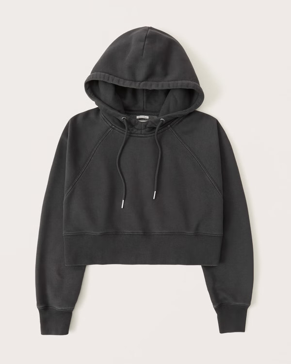 softAF MAX 90s Cropped Popover Hoodie | Abercrombie & Fitch (US)