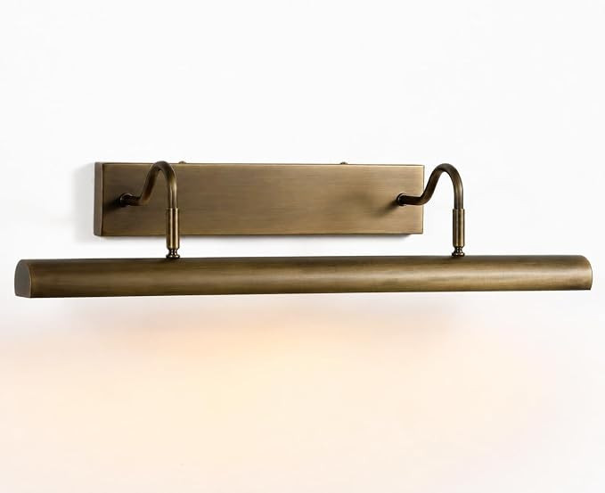 24 Inch Hardwired Gooseneck Antique Brass Picture Light for Wall, Art Light for Wall, 4 Light Bro... | Amazon (US)