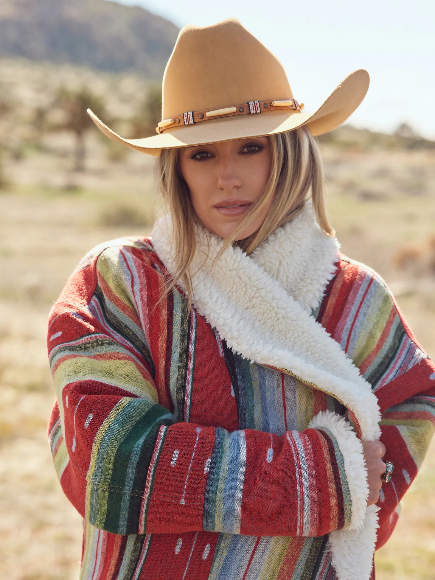 Wrangler x Lainey Wilson Sunburst Sherpa Coat in Rodeo Ben | Wrangler