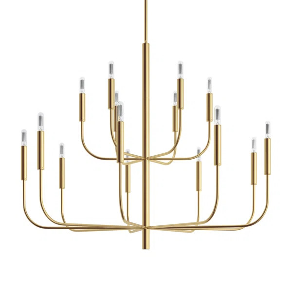 Tedder 15 - Light Dimmable Tiered Chandelier | Wayfair North America
