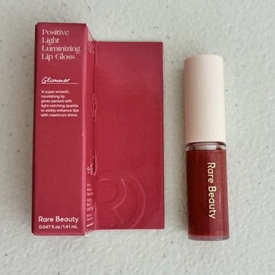 Rare Beauty Positive Light Luminizing Lip Gloss in Glimmer 0.047 fl oz mini NIB | eBay US