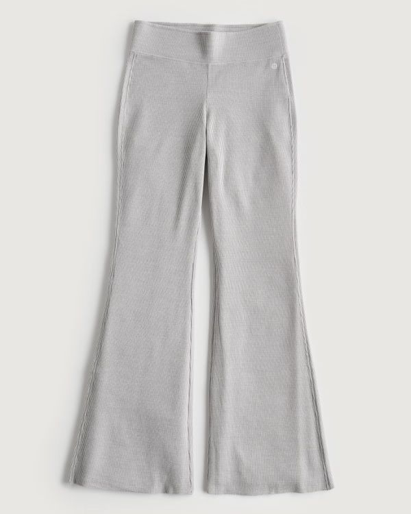 Women's Gilly Hicks Cozy Micro Waffle Kick Flare Pants | Women's New Arrivals | HollisterCo.com | Hollister (US)