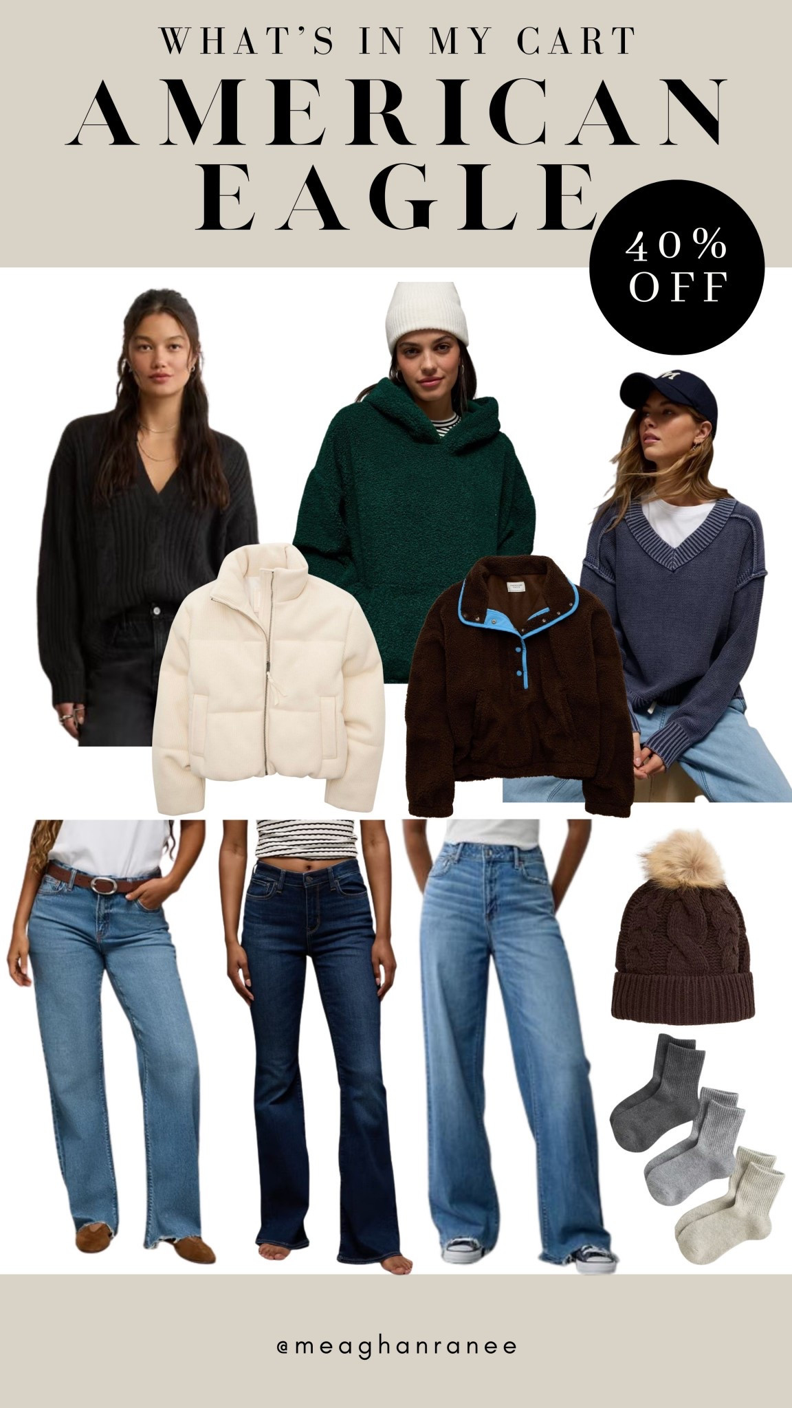 American eagle - 40% off

Sweater, fleece, cardigan, jacket, coat, jeans, denim, sale, beanie, socks

#LTKFindsUnder50 #LTKSaleAlert #LTKSeasonal