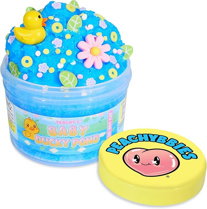 Peachybbies Baby Ducky Pond Cloud Slime, Made in USA, 7 oz. | Amazon (US)