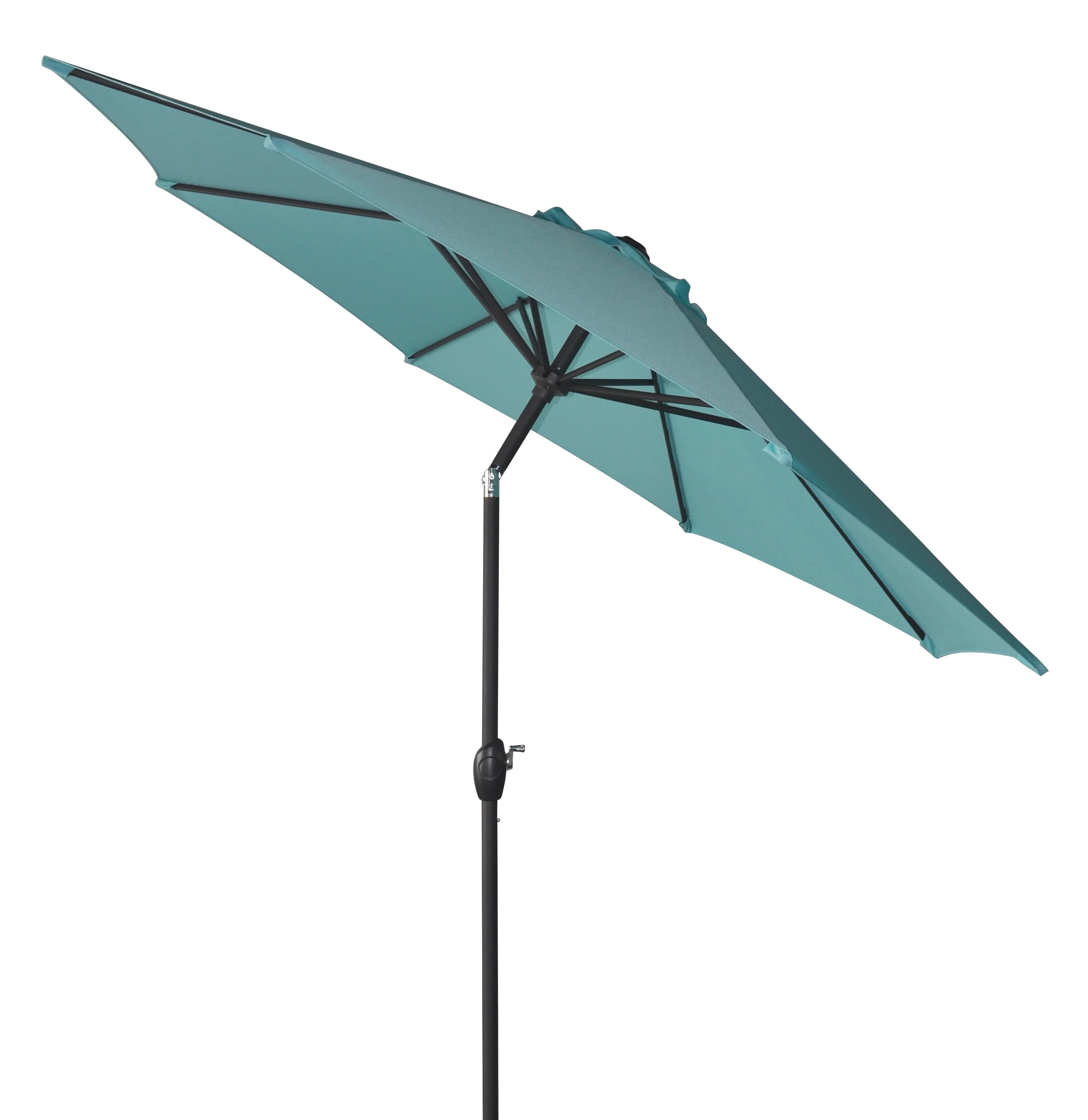 Mainstays 9' Outdoor Tilt Market Patio Umbrella - Aqua - Walmart.com | Walmart (US)