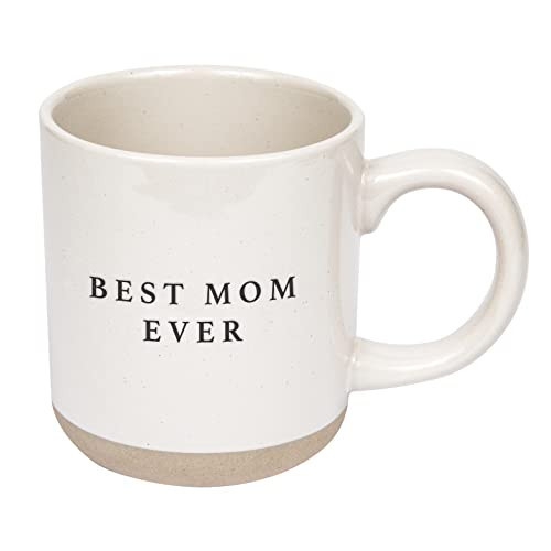 Sweet Water Decor Best Mom Ever Stoneware Coffee Mugs - 14Oz Cute Coffee Mugs for Hot and Cold Drinks - Dishwasher and Microwave Safe - Valentines and Mothers Day Gift - Ideal Tea & Espresso Mugs | Amazon (US)