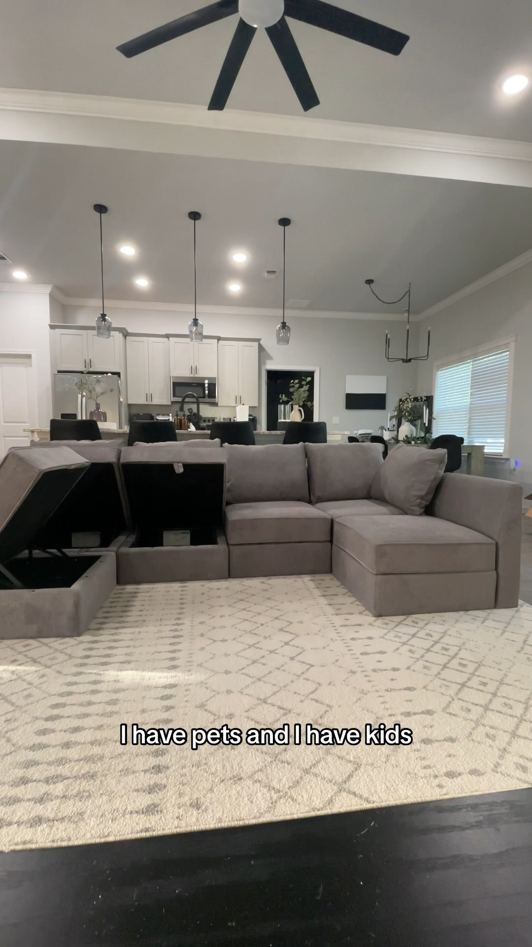 If you’re a mom shopping for a new couch, you have FOUND IT!!💕

Ive been looking for a new kid friendly/pet friendly couch for literally a year, and I finally found it 😭

Not only is it affordable and half the price of high end brands, but the material hides everything, its modular so can make all different shapes.. but the best part… each piece has storage 🙌🏼🙌🏼🙌🏼

#modernhome
#livingroomdecor
#couch
#sectional
#sofa
#modularcouch

#LTKVideo #LTKStyleTip #LTKHome