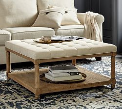 Berlin Square Ottoman | Pottery Barn (US)