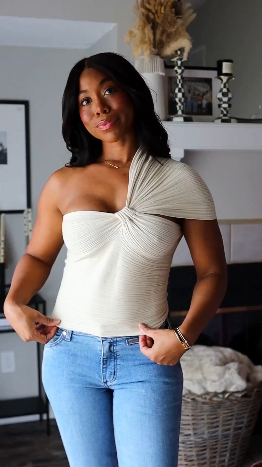 Another date night top that is soooo flattering! Linking a strapless bra too bc I have implants so I don’t wear one. 

#LTKootd #LTKgrwm #LTKValentine