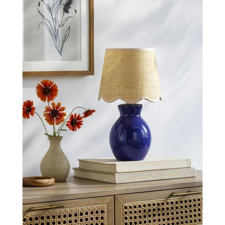 Artistic Weavers Stella Diminuta 15 inch Cottage Navy Accent Table Lamp | Walmart (US)