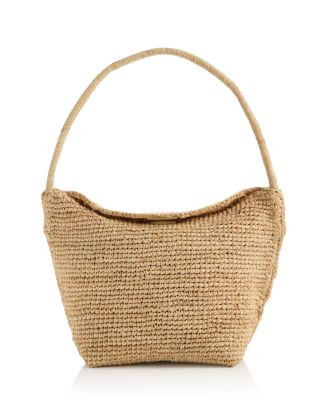 The Signature Woven Raffia Shoulder Bag | Bloomingdale's (US)