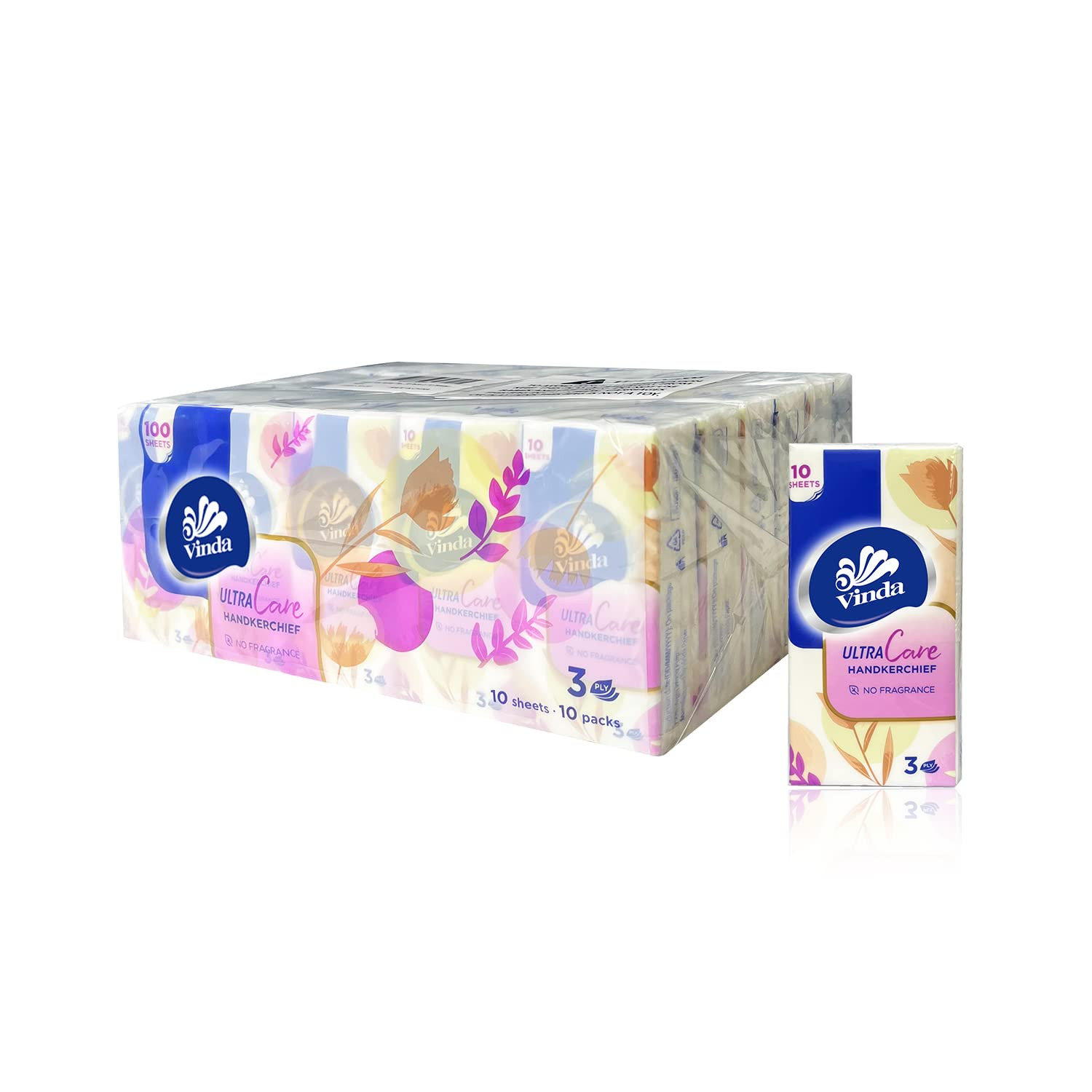 3-Ply Ultra Care Pocket Tissues, Travel Size (30 Packs of 10 Tissues) | Amazon (US)