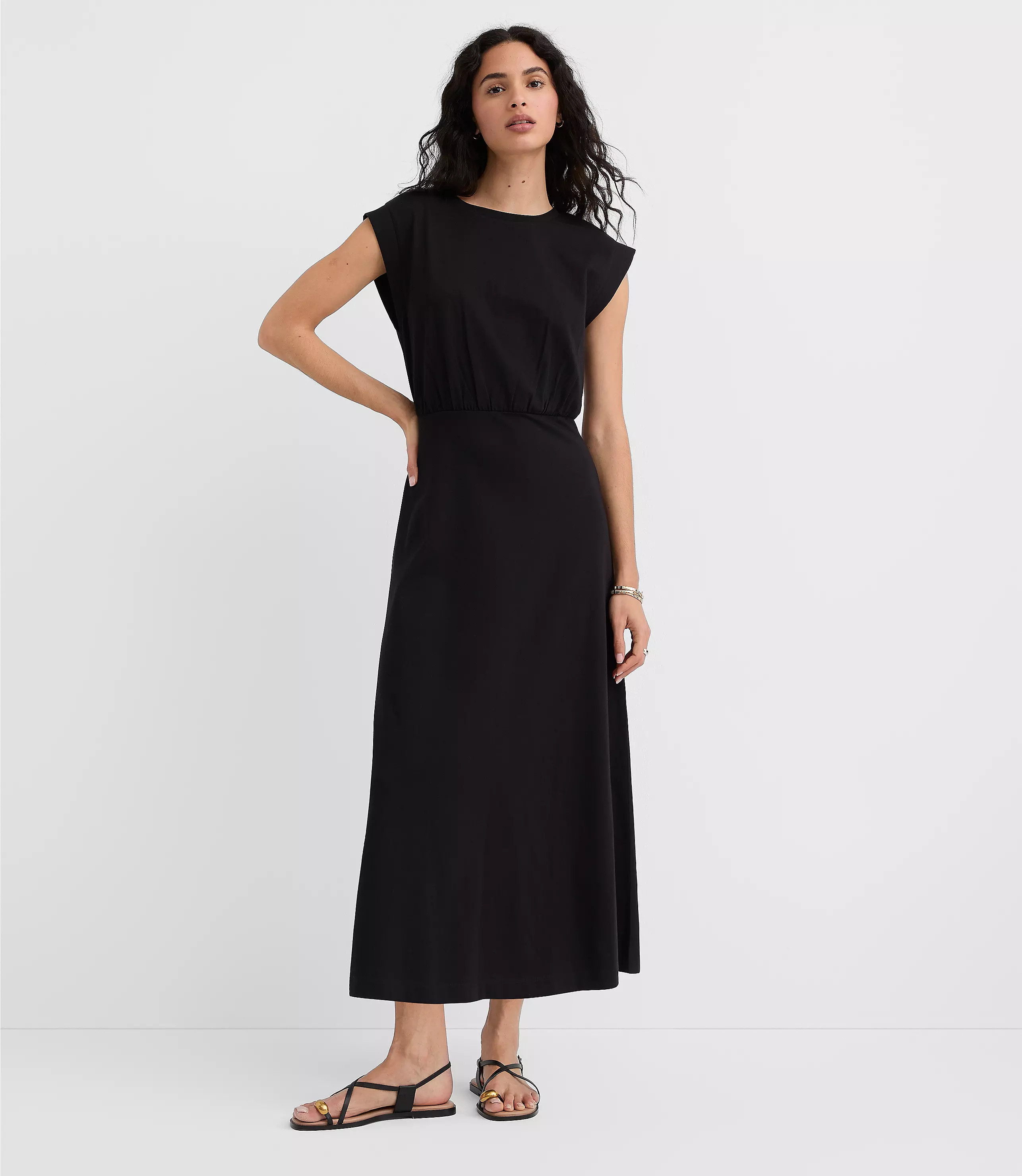 Wedge Tee Midi Dress | LOFT