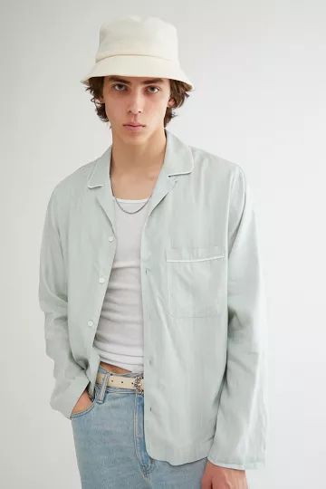 Standard Cloth Mikkel Relaxed Pajama Shirt | Urban Outfitters (US and RoW)