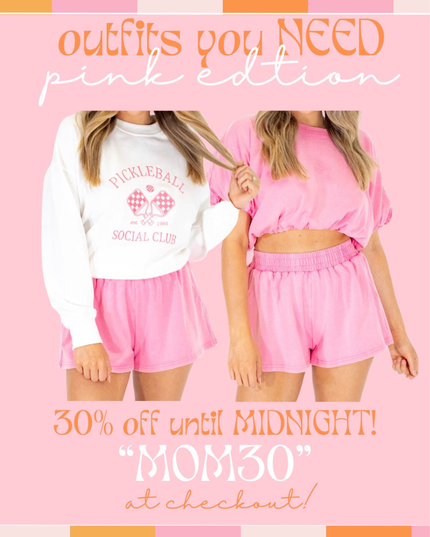 30% off these cute outfits!🩷😱
Use code MOM30 at checkout until midnight!🛍️🤩

#LTKSaleAlert #LTKU #LTKStyleTip
