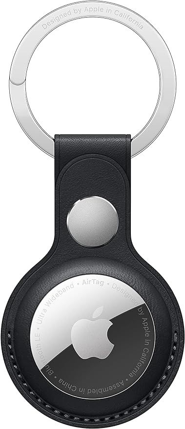 Apple AirTag Leather Key Ring - Midnight + Free Shipping | Amazon (US)