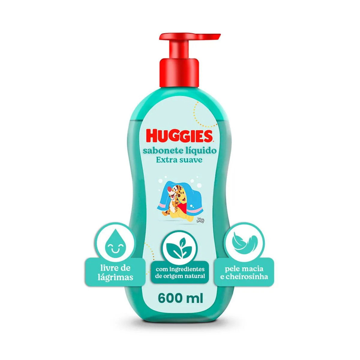 SABONETE HUGGIES EXTRA SUAVE LÍQUIDO 600ML - Pague Menos | Medicamentos e Manipulação | Pague Menos BR