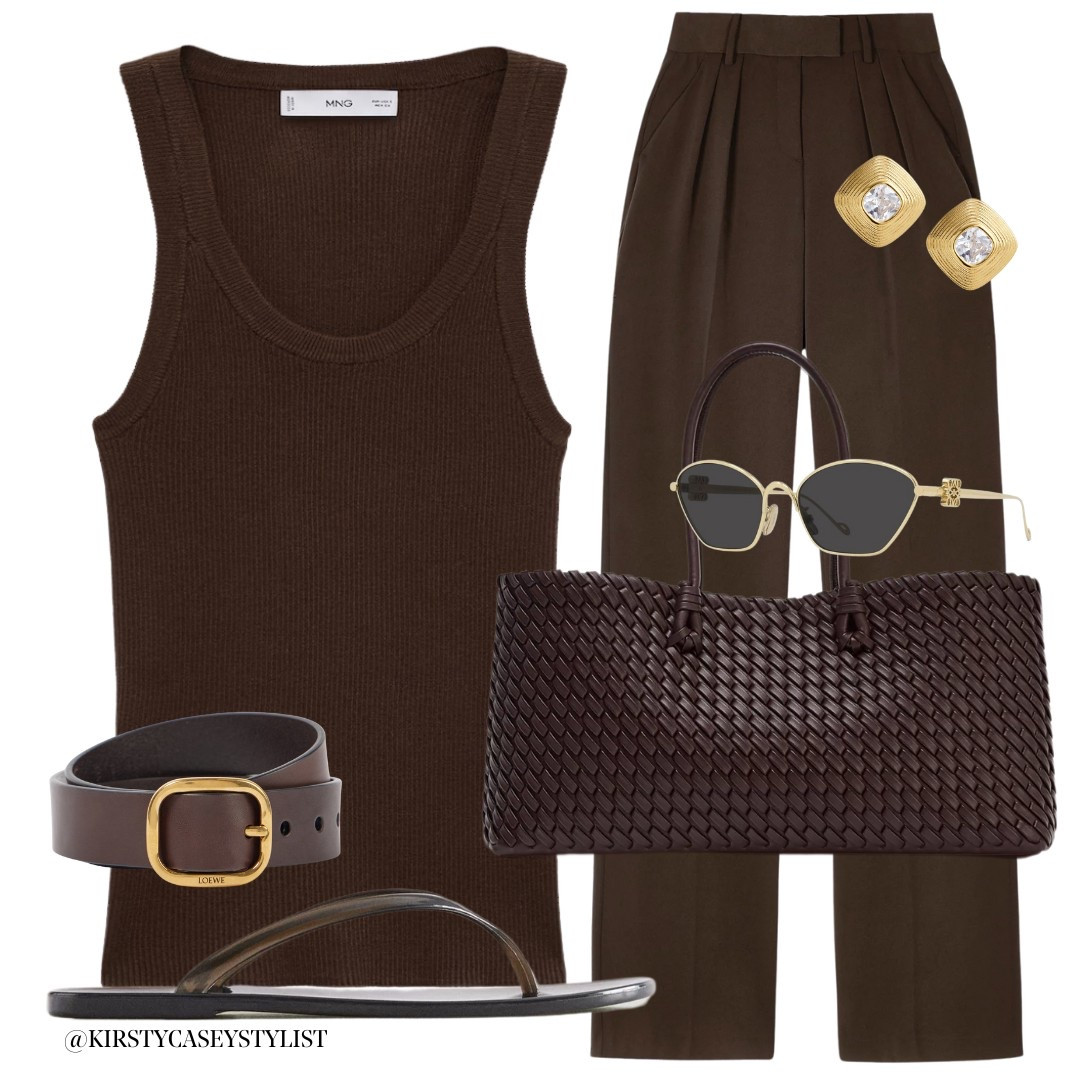 Obsessed with tonal outfits…and just because we’re heading into summer it doesn’t mean I’ll stop wearing chocolate brown!🤎

Trousers are Because of Alice 
#outfitlooks #styleinspo #fashion #fashionstyle #outfitinspo #stylist #ootd #outfitinspiration #outfitoftheday #outfitideas #zara #fashionblogger #dailyinspiration #fashionlover #styleblogger #fashiongram #explorepage #trend #personalstylist #datenight #chic #waystostyle #howtostyle #waystowear #fashiontips #womensfashion #miniskirt #summeroutfit #summerfashion 

#LTKstyletip #LTKspring #LTKsummer