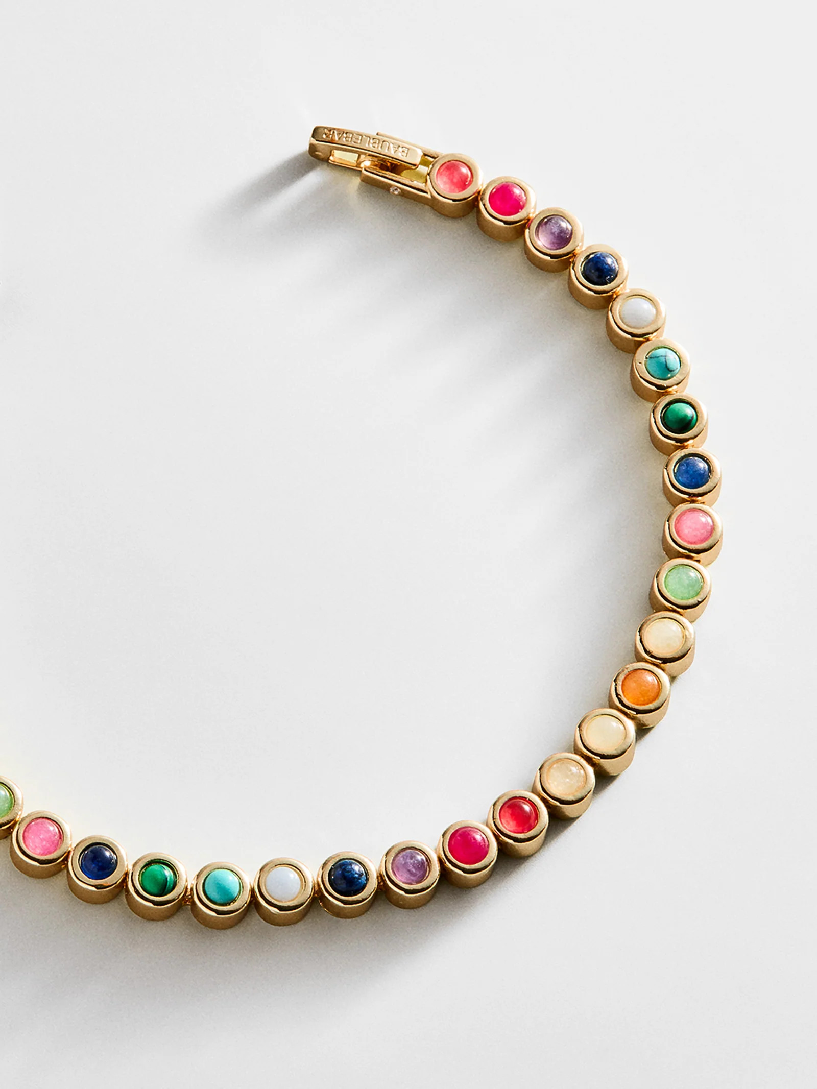 Nina Semi-Precious Bracelet - Gold/Multi | BaubleBar