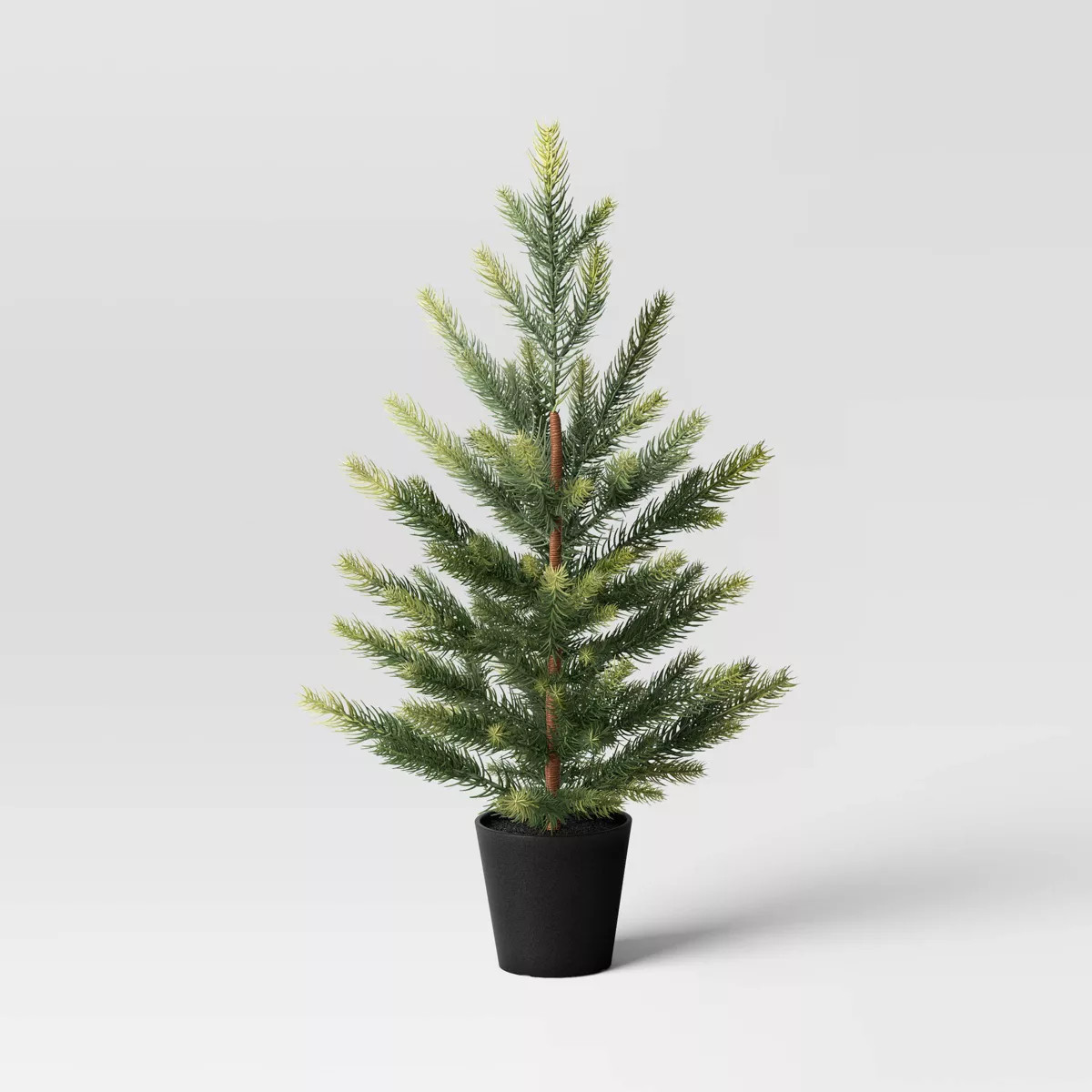 21" Indexed Balsam Fir Artificial Christmas Tree with Black Plastic Pot - Wondershop™ | Target