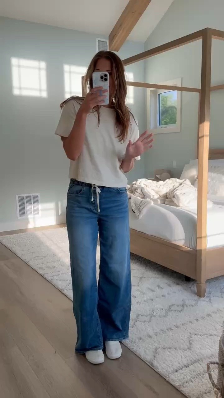 Gap drawstring jeans are such a good mix of denim and comfort. I love the relaxed fit and adjustable waist, especially when you still want the look of jeans without anything feeling too structured.

Gap jeans, Drawstring jeans, Tall girl jeans, Tall friendly denim, Relaxed fit jeans, Long inseam jeans, Casual denim, Everyday jeans, Tall girl fashion, Fall denim, Comfortable jeans, StangandCo

#LTKootd #LTKSeasonal #LTKTall