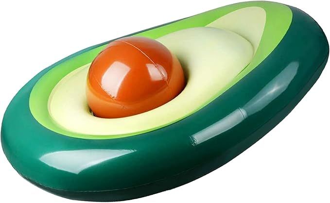 MorTime Inflatable Avocado Pool Float Floatie with Ball Water, Summer Beach Swimming Floaty Party... | Amazon (US)