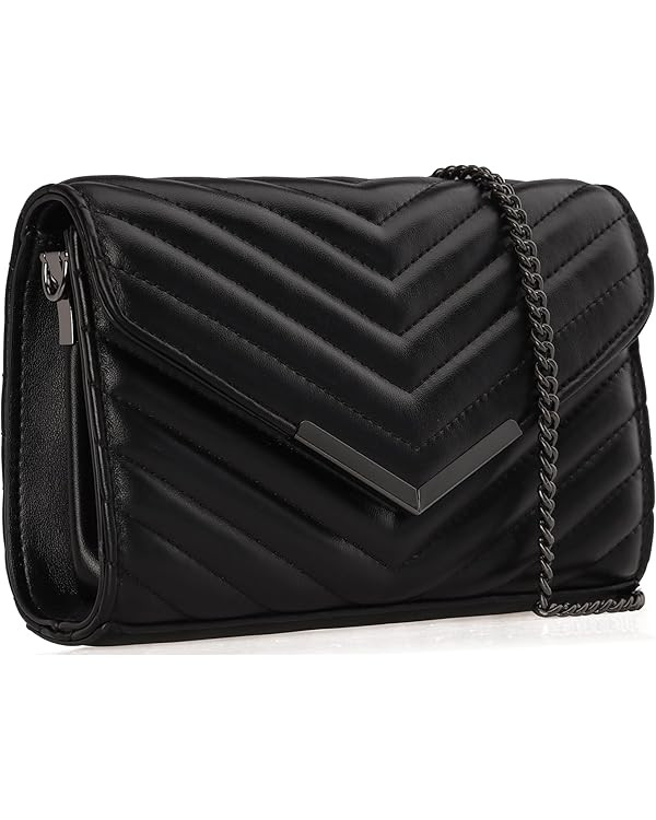 DEXMAY Women Clutch Purses Fashion Quilted Vegan Leather Envelope Evening Handbags Crossbody Bags... | Amazon (US)