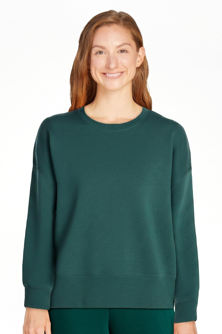 No Boundaries Boxy Fleece Sweatshirt, Midweight, Women's XXS-XXL | Walmart (US)