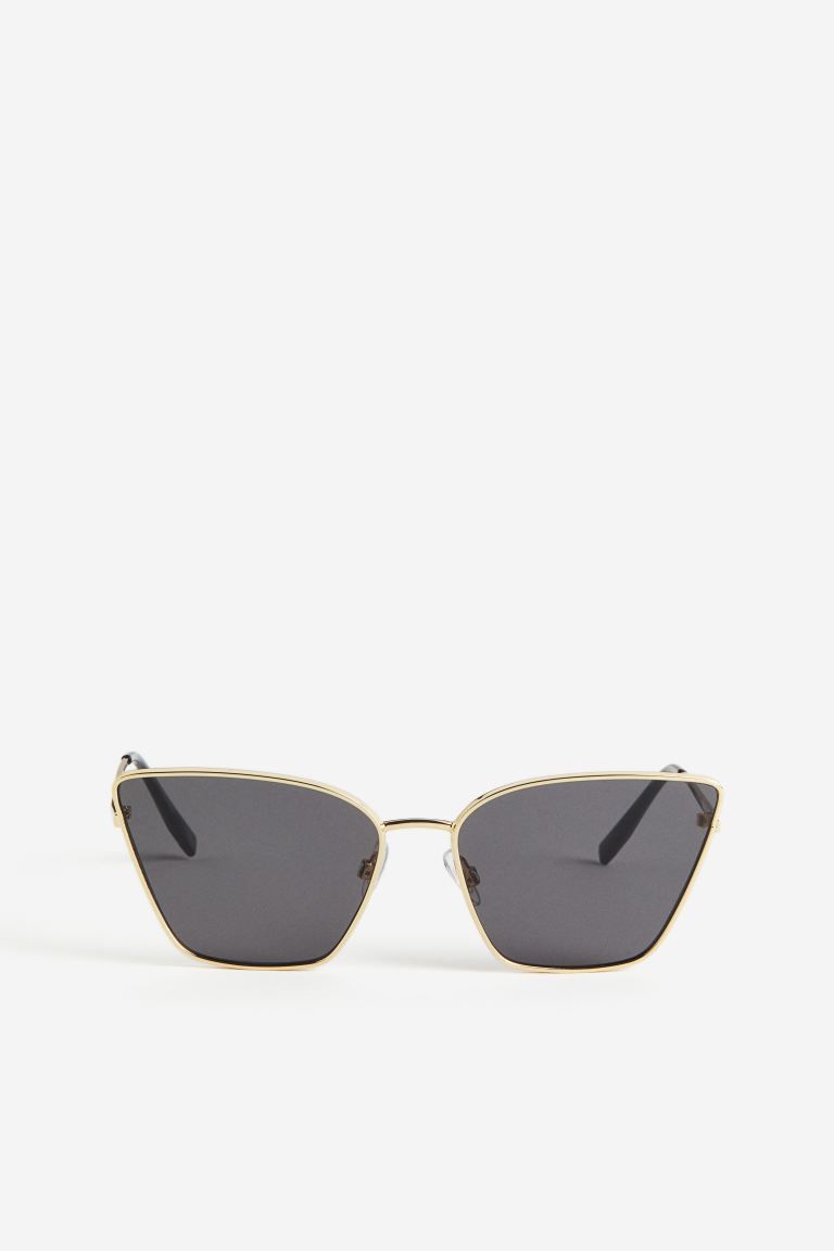 Cat Eye Sunglasses - Gold-colored/black - Ladies | H&M US | H&M (US + CA)