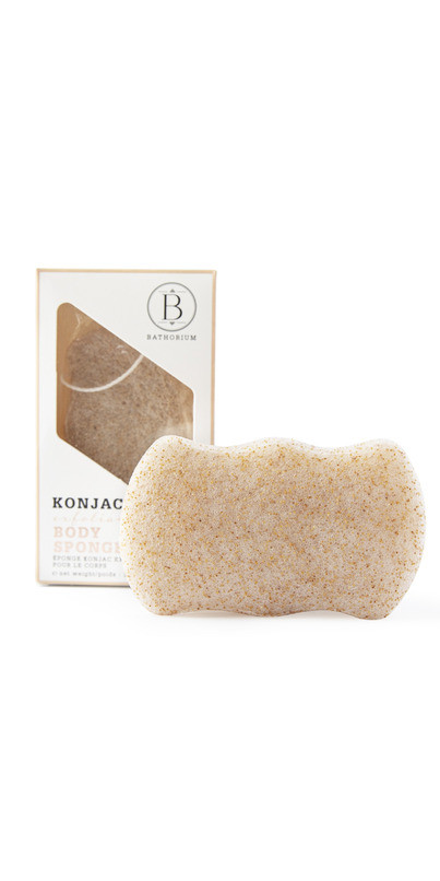 Bathorium Konjac Walnut Shell Exfoliating Body Sponge | Well.ca