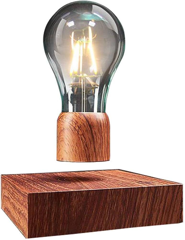 exekoml Magnetic Levitating Floating Wireless LED Light Bulb Desk Lamp for Unique Gifts, Room Nig... | Amazon (US)