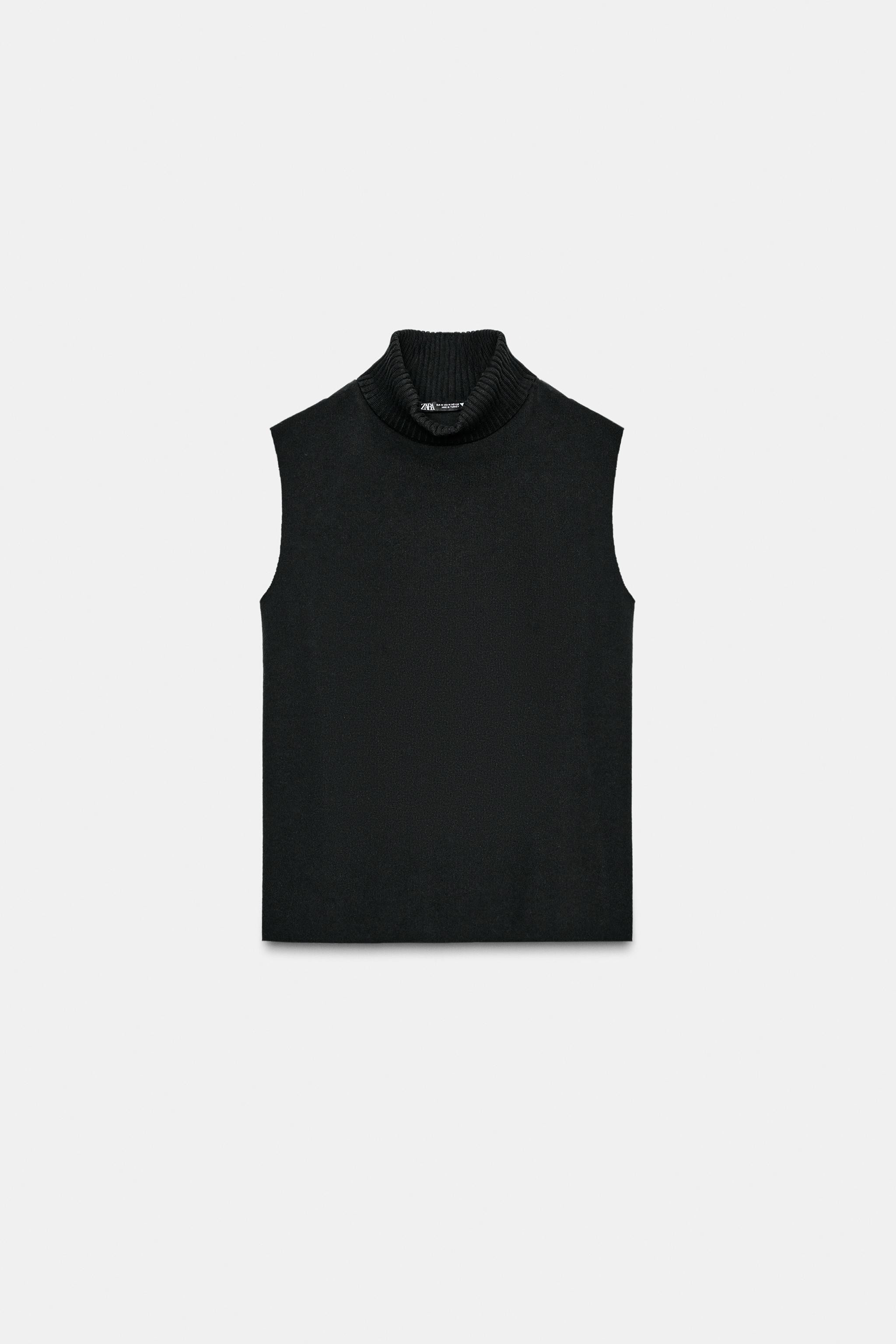 SOFT HIGH NECK TOP | Zara UK