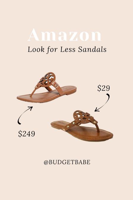 Amazon look for less sandals designer inspired #amazonfinds 

#LTKstyletip #LTKunder100 #LTKunder50
