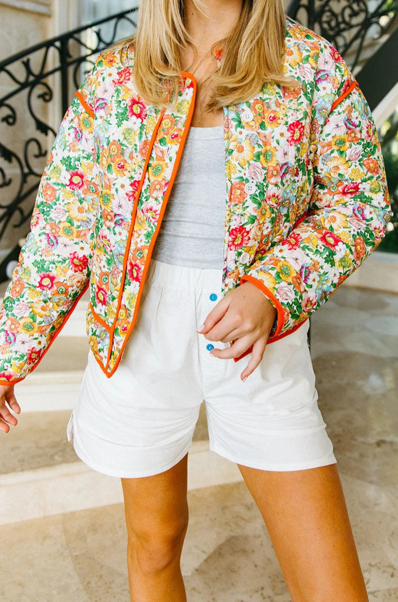 Cottage Coat - Ivory Floral | Triple Threads