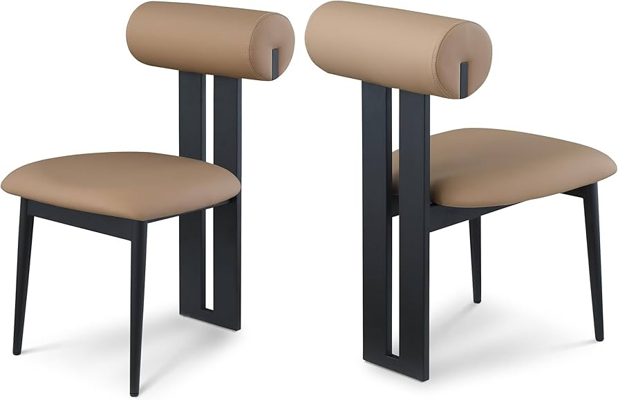 Meridian Furniture 922Tan-C Dario Collection Modern | Contemporary Dining Chair with Soft Tan Veg... | Amazon (US)