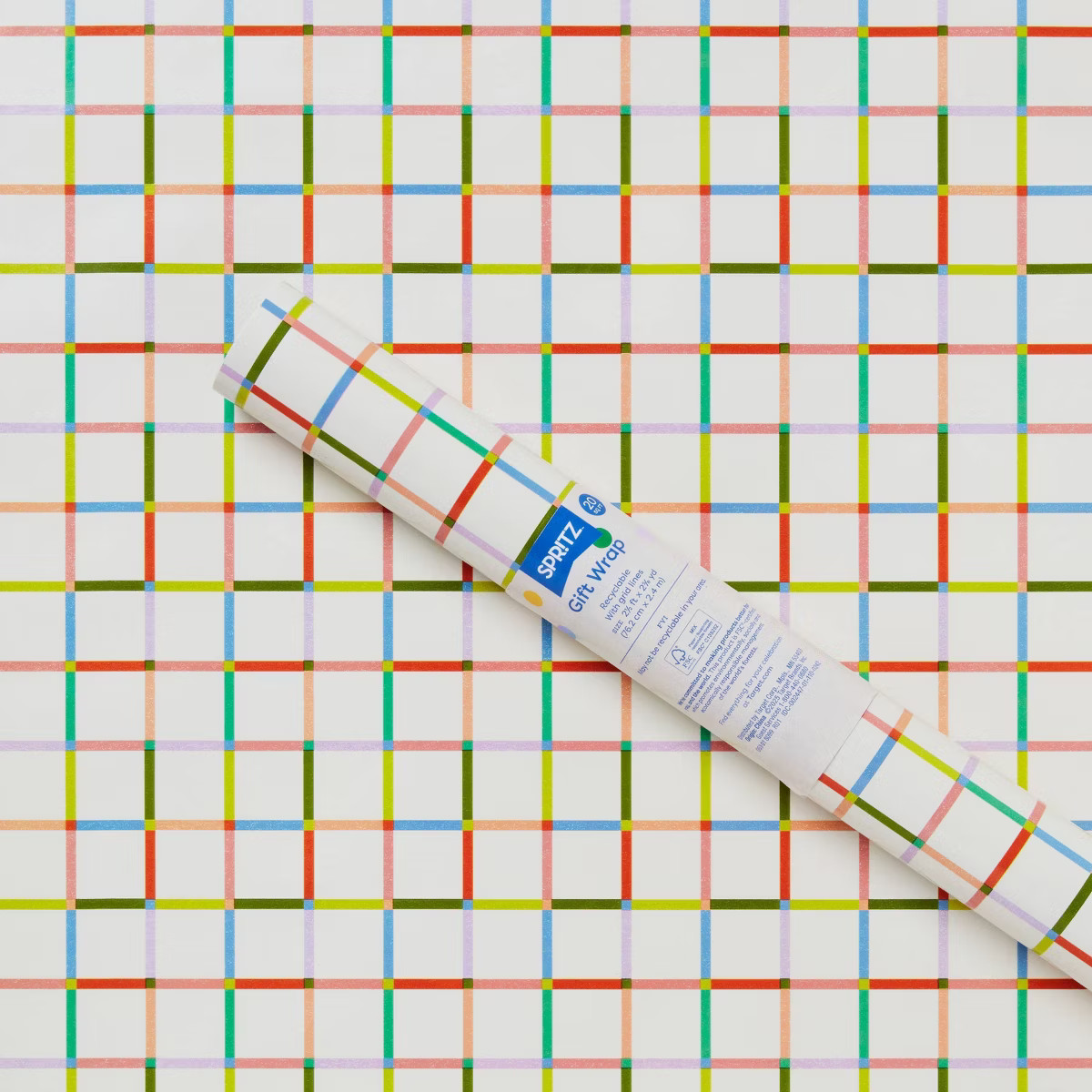 20 sq ft Gift Roll Wrap Grid - Spritz™ | Target