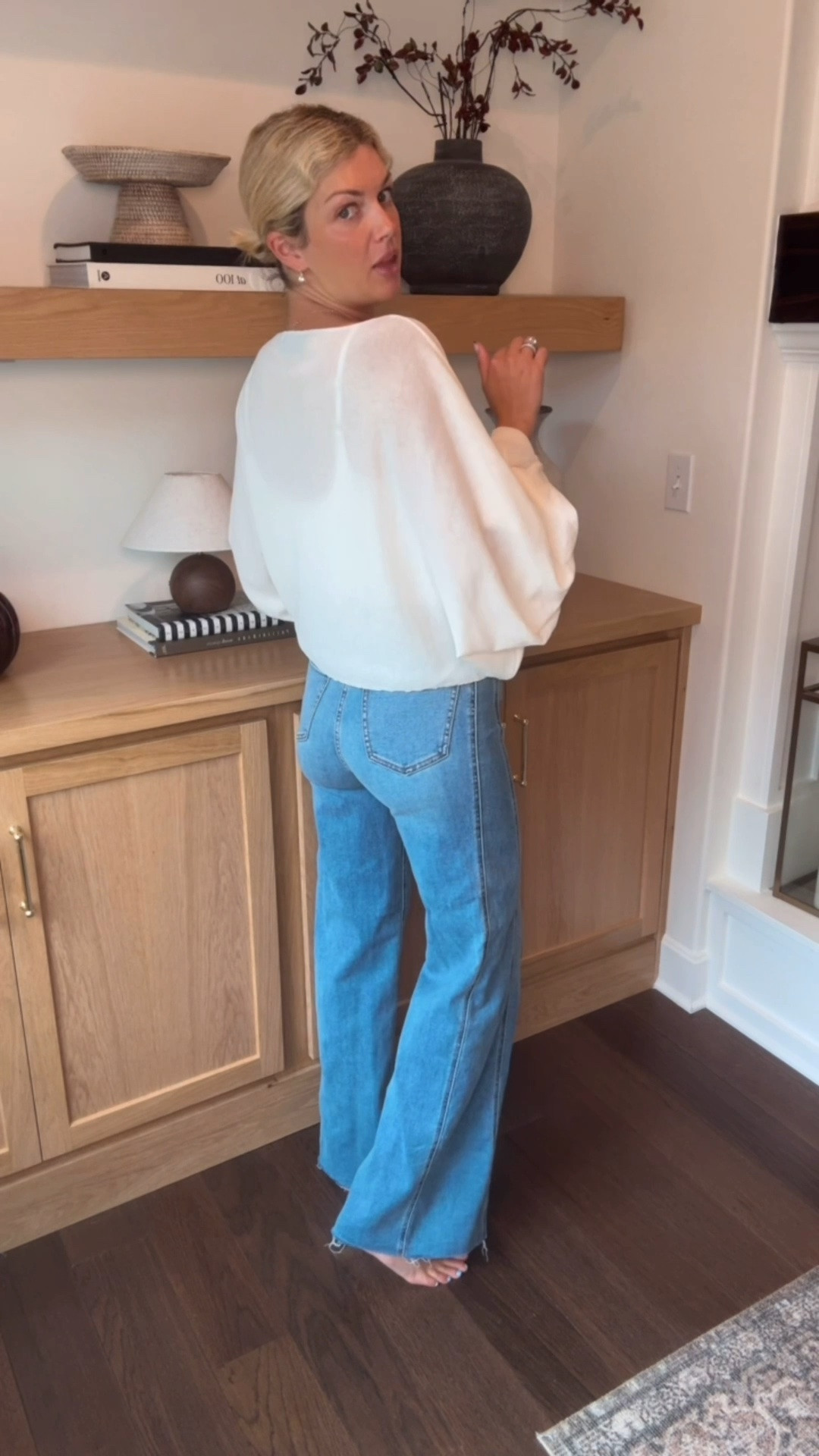 I sized down one in the jeans!

#LTKootd
