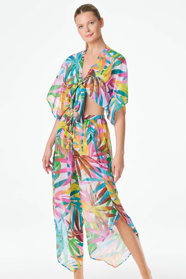 Fantasy Island Tie Front Crop Top Cover Up | Bleu Rod Beattie