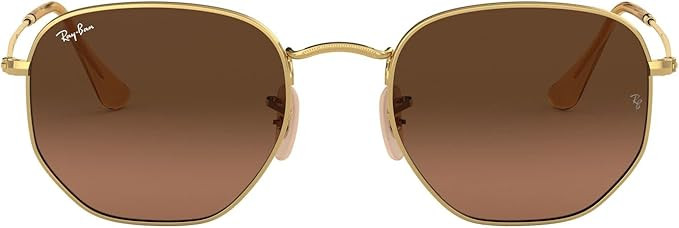 Ray-Ban Rb3548n Hexagonal Flat Lens Sunglasses | Amazon (US)