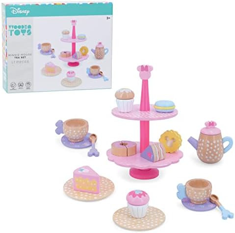 Disney Wooden Toys Minnie Mouse Tea Set, Pretend Play, Kids Toys for Ages 3 Up, Amazon Exclusive | Amazon (US)