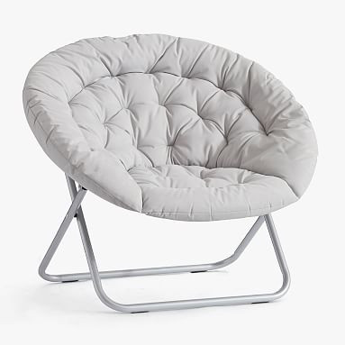 GREENGUARD Gold Certified  Canvas Light Gray Hang-A-Round Chair      $99 Delivery Surcharge: $10 | Pottery Barn Teen