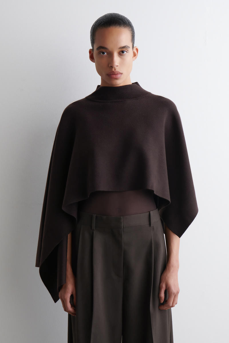 Asymmetrisches Cape Aus Wolle | COS (EU)