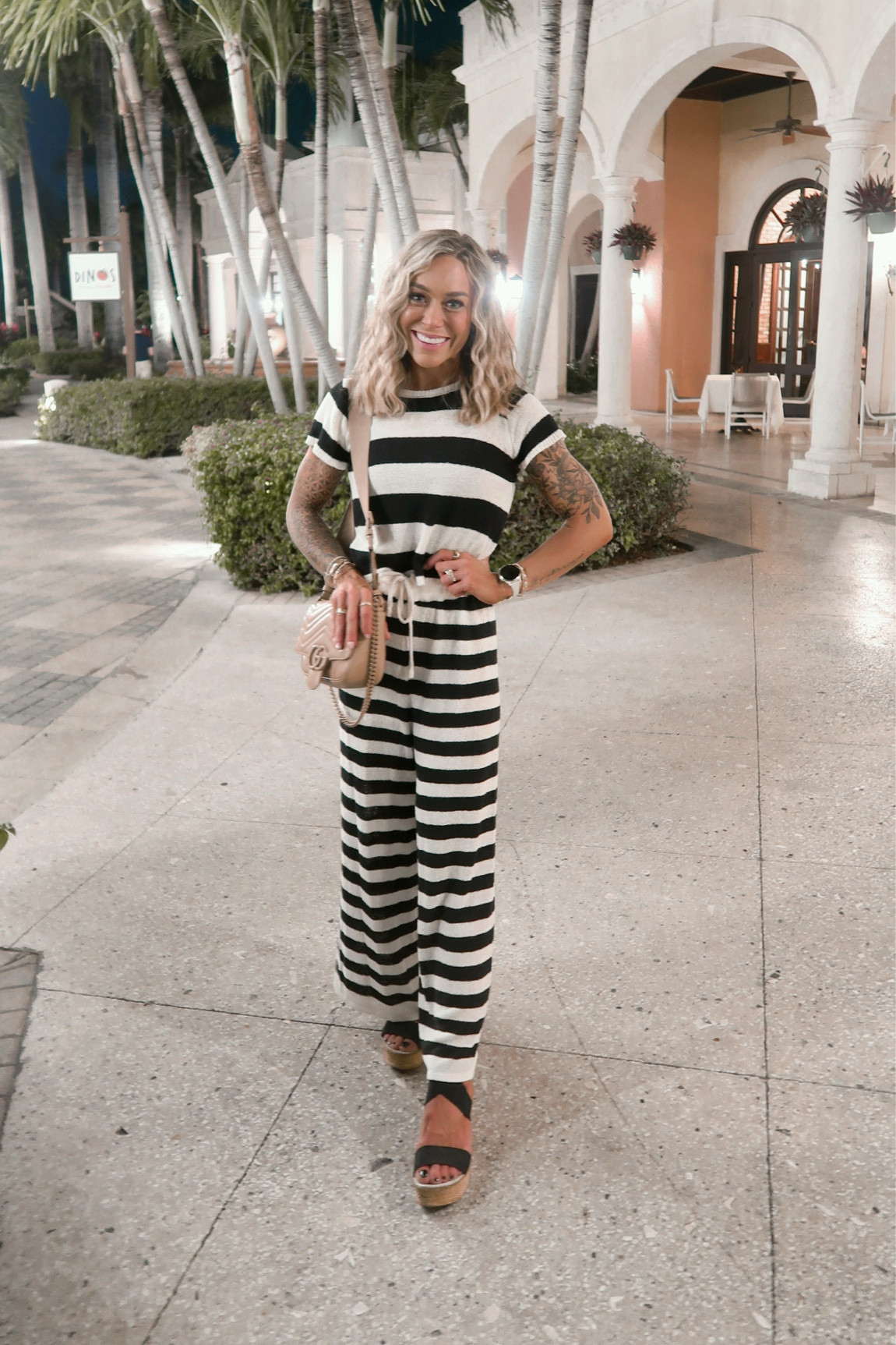 Honeymoon night one🌴 One of my fave Amazon sets🖤 very comfy & perfect for resort wear! In the S but comes in other colors as well☺️ 

Also, I’ve had these wedges for a couple years now & they’re incredibly comfortable! 

Resort wear / vacation / casual outfit / vacation fit / amazon fashion / two piece sets / comfy / casual / cute / Holley Gabrielle 

#LTKTravel #LTKFindsUnder50 #LTKStyleTip