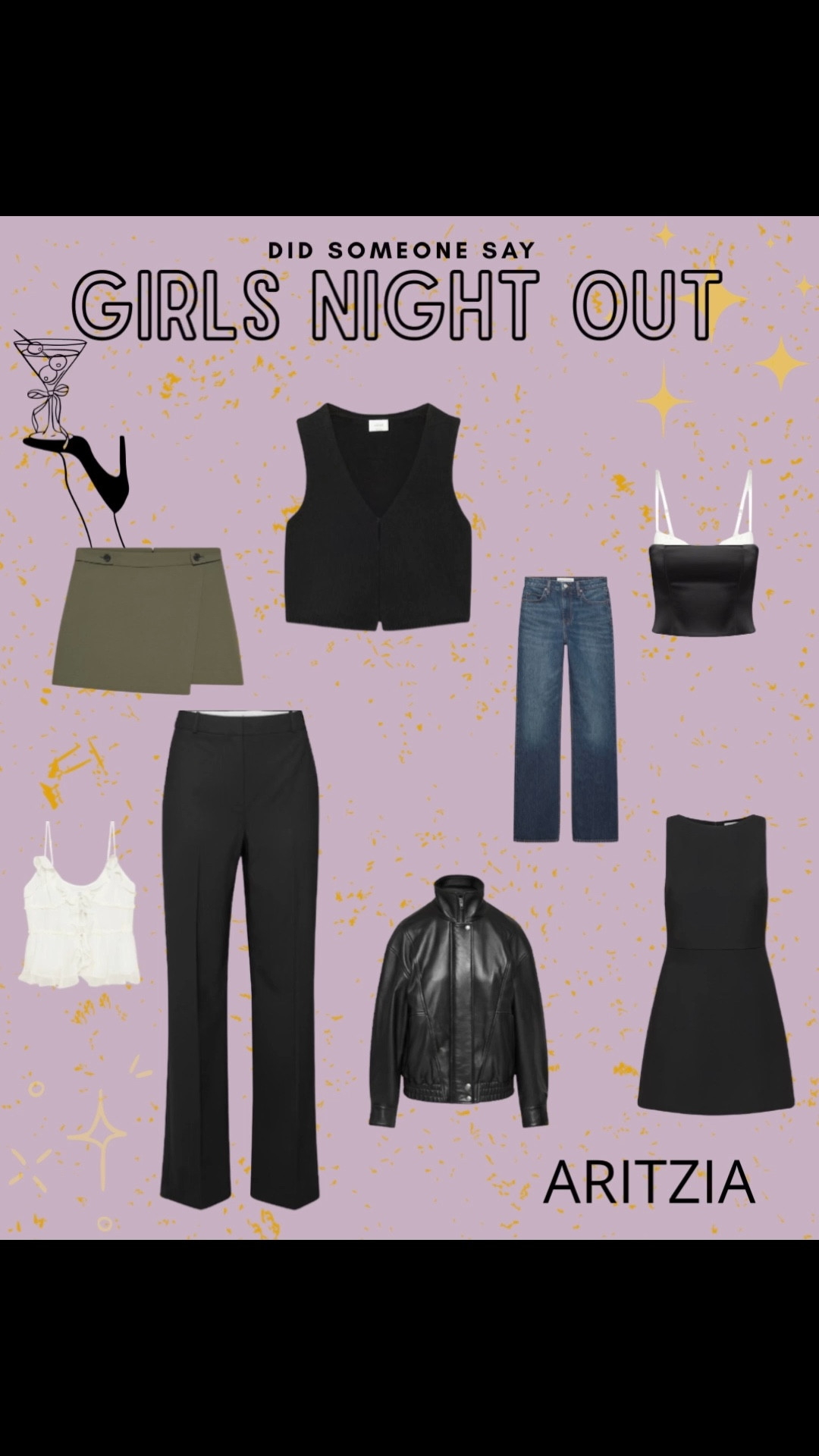Girls Night Out outfit, aritzia edition. Sometimes we need a little inspo. Who dosent love looking and feeling their best, pair these pieces with some pumps or knee high boots and you have yourself a fab outfit #gno #girlsnight #outfitideas #aritzia

#LTKootd #LTKgrwm #LTKdayinmylife