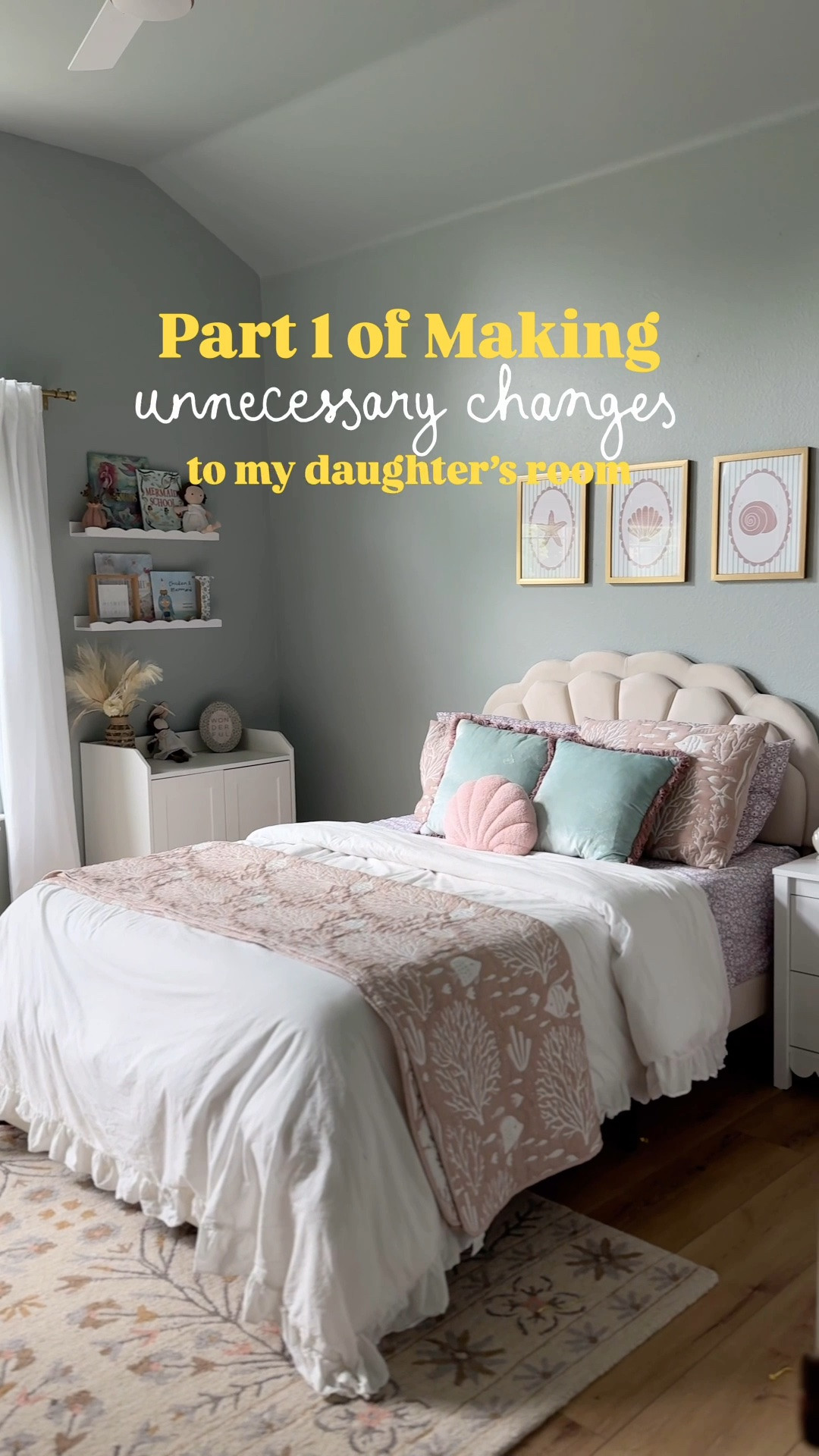 Kids room// mermaid theme bedroom // kids spaces // bedroom decor // coastal theme

#LTKKids #LTKHome